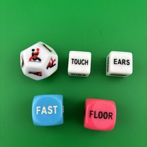 Adult Novelty Romance Dice Set 5pc - Glow in the Dark Sex Games for Couples Gift